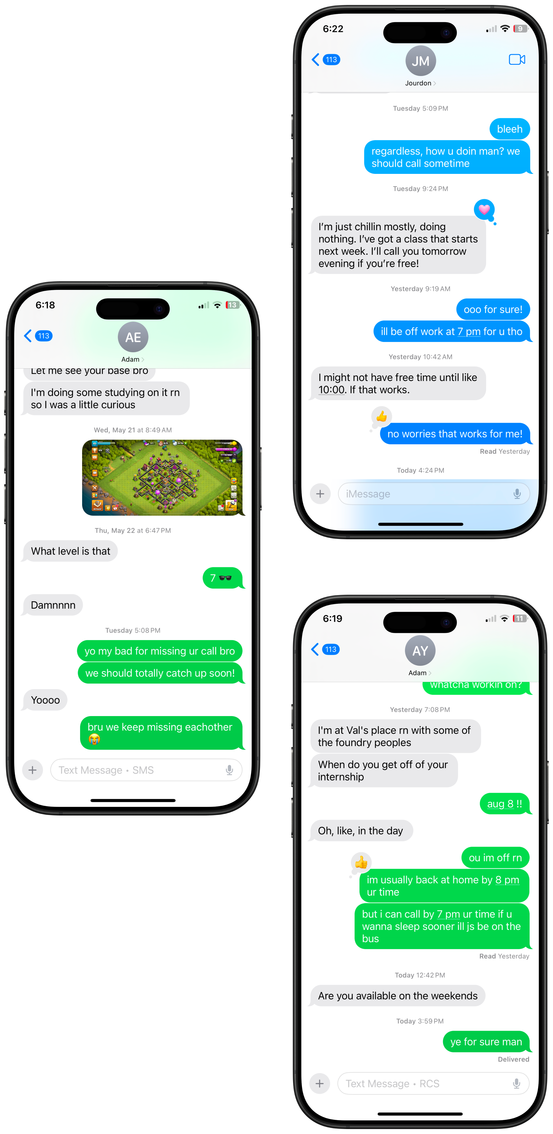 Chalant app mockups